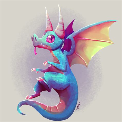 Artstation Cyan Dragon