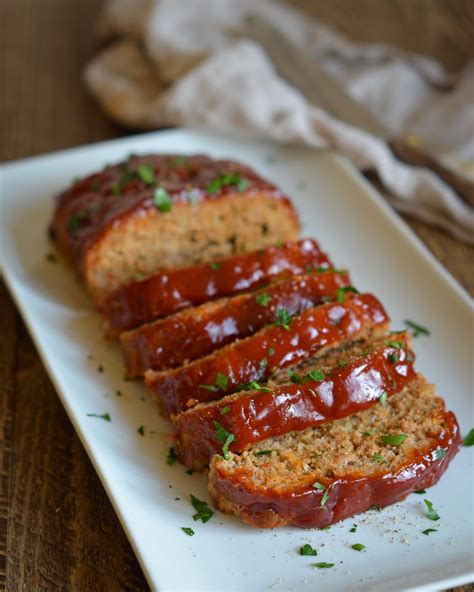 Bake the turkey and stuffing loaf for 25 minutes. Turkey Meatloaf with BBQ Glaze - Once Upon a Chef