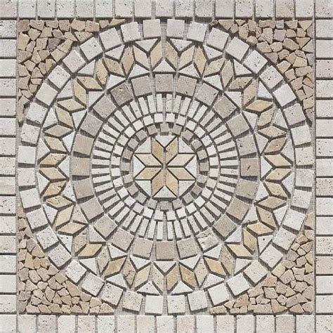 Shop Marmaris 502 Multi Color Mosaic Floor Tile Common 36 In X 36 In