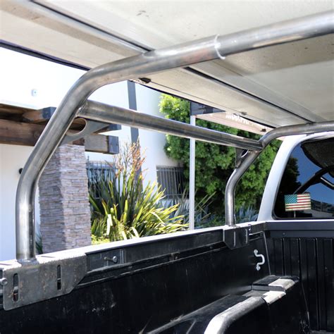 40 Inch Rooftop Tent Truck Bed Rack Adjustable Mild Steel Raw Tuff