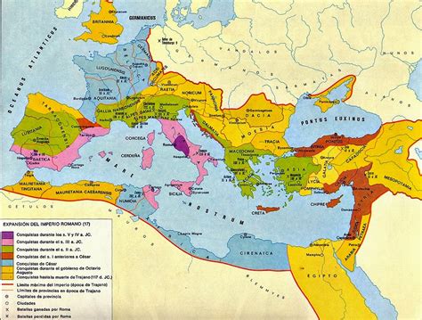 Antrophistoria Mapa De La Expansión Territorial De Roma