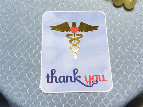 Healthcare Thank You Card Handmade Thank You Cards Greeting Cards
