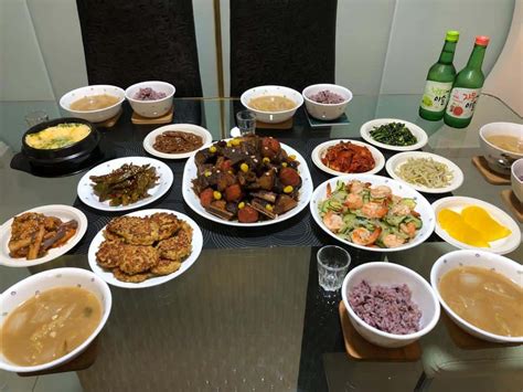 Korean Food Photo Korean Dinner On