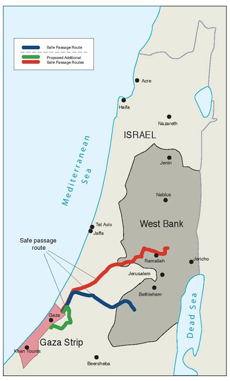 Miauen Miauen Panorama Original West Bank Gaza Strip Map
