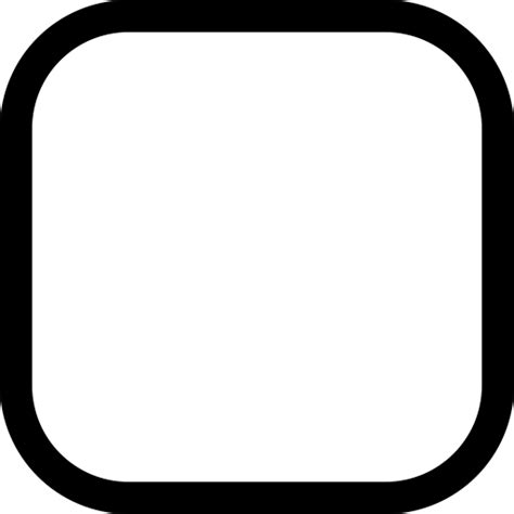 Rounded Rectangle Shape Icon