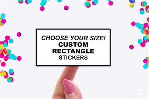 Custom Rectangle Stickers Custom Labels Rectangle Labels Etsy