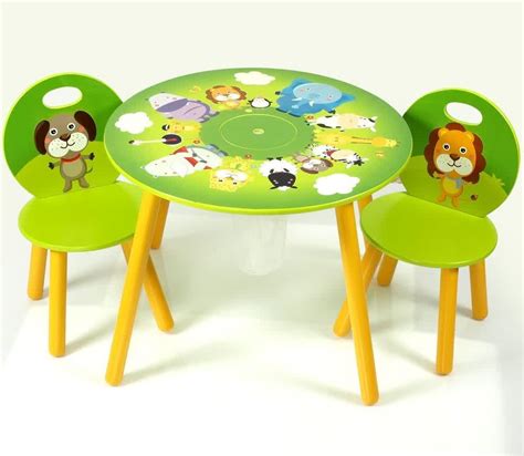 Table and chairs are built to last. Wooden Table and Chairs for Kids - HomesFeed