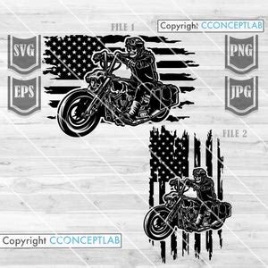 Us Biker Skull Svg Extreme Sports Motorbike Clipart Motor Cross Racer