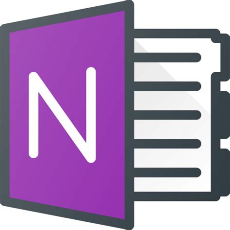 Onenote Icon Download In Colored Outline Style