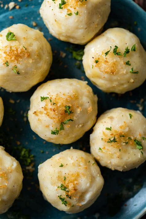 German Potato Dumplings Kartoffelkloesse The Wanderlust Kitchen