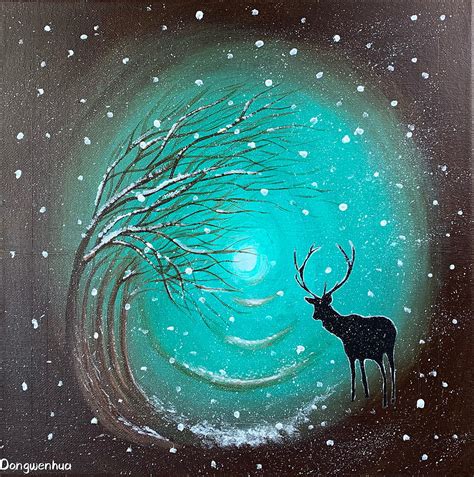 Oh Deer 1 Painting By Anna Gledhill Fine Art America