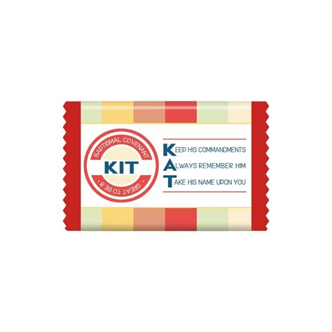 Lds Primary Baptism Kit Kat Candy Bar Wrappers With And Without Etsy