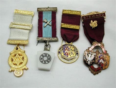 Details About Vintage Selection Of Four Various Masonic And Buffalo