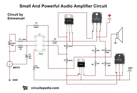 Simple Audio Amplifier Circuit Diagram