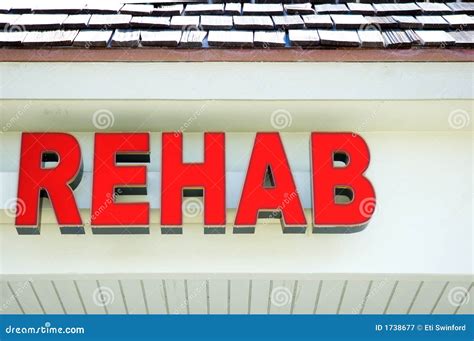 Rehab Signage Royalty Free Stock Photography Image 1738677