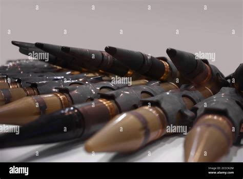 30 Mm Caliber Cartridges For Autocannon Ammunition Stock Photo Alamy
