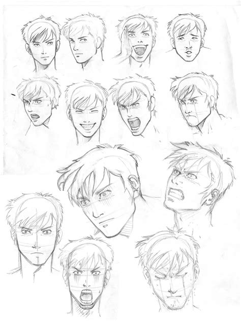 The Expression By Junaidi On Deviantart Male Face Drawing Facial