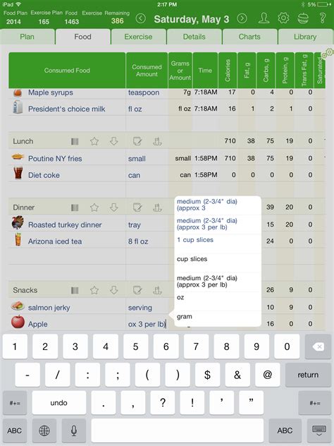 How to log foods simply, using search in mynetdiary's iphone app. The Best iPad Food Diary and Calorie Counter App | MyNetDiary