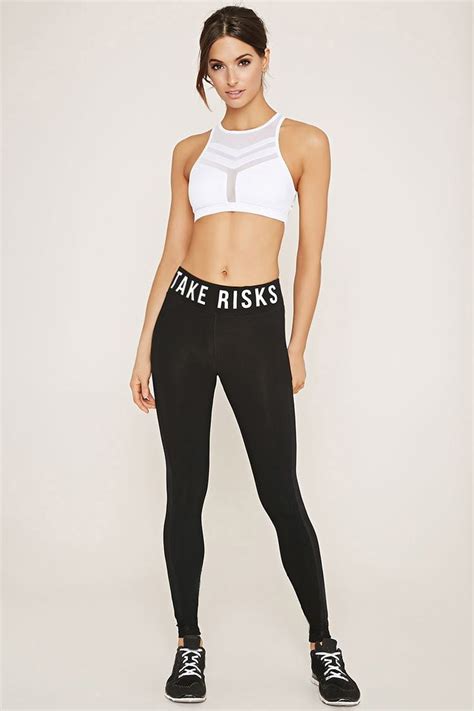Active Take Risks Leggings Womens Workout Outfits Gym Clothes Women