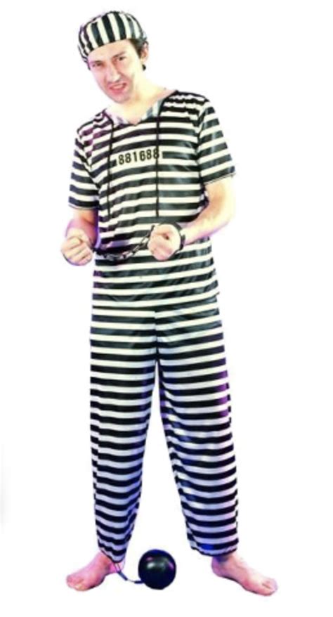 Prisoner Man Costume Letz Party