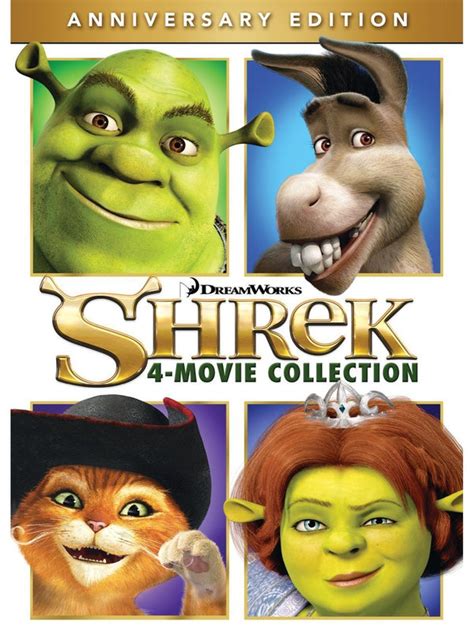 Shrek 4 Movies Dvd Collection Box Set Pristine Sales