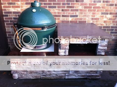 Stone And Concrete Table Big Green Egg Forum