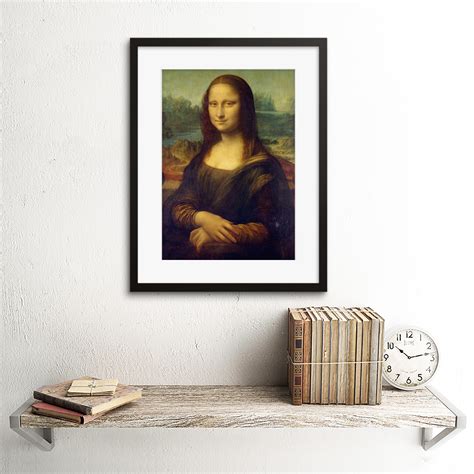 Da Vinci Mona Lisa Framed Wall Art Print 12x16 Inch Ebay