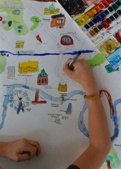 Draw A Map Of Your City Map Activities Maps For Kids Map Crafts