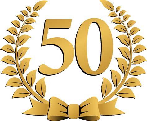 50th Birthday Logo Latest 50 Golden Jubilee Png Trans