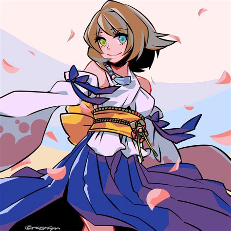 Sunagimo Nagimo Yuna Final Fantasy Final Fantasy X Square Enix 1girl Bare Shoulders