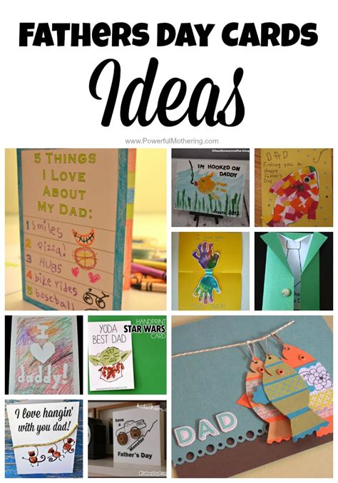 The very best father's day gifts are ones the kids can make themselves, right? Fathers Day Cards Ideas for Toddlers & Preschoolers