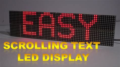 How To Make Scrolling Text Led Display 16x64 Led Matrix Youtube