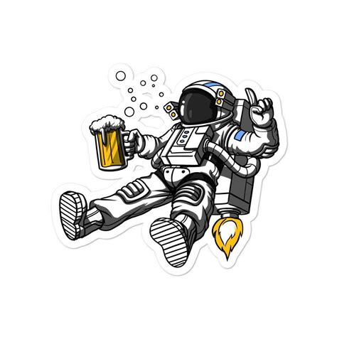 Salas De Música Em Casa Desenhos De Astronauta Bebendo Cerveja