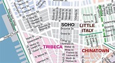 Soho NYC map - Soho New York map (New York - USA)