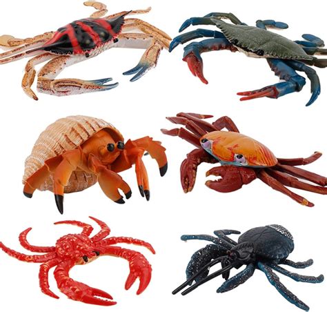 Buy Ibasenice 6pcs Crab Model Crab Figurine Plastic Crab Realistic Toy