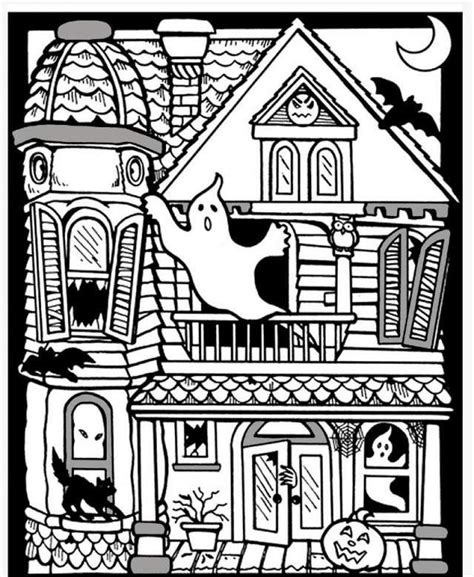 My adult coloring pages include flowers, animals and geometrics. Scary haunted house coloring pages download and print for free