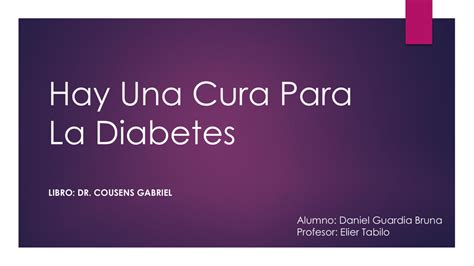 Hay Una Cura Para La Diabetes Libro Descargar Leer Un Libro