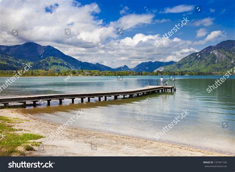 Emerald Lake Amazing Nature Of Alps Stwolfgang Austria Stock Photo