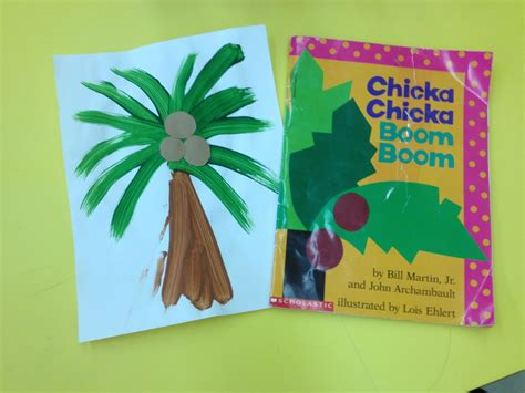Chicka Chicka Boom Boom Craft Painting Your Own Coconut Tree Add Alphabet Cerial Hawaiian