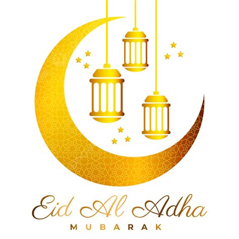 Eid Al Adha Vector Hd Png Images Eid Al Adha Gold Style Eid Al Adha