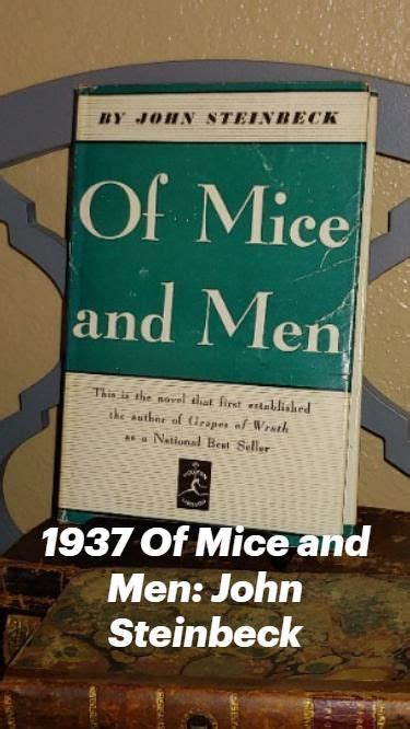 1937 Of Mice And Men John Steinbeck An Immersive Guide By Antiquarian
