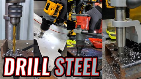 How To Drill Holes In Steel Youtube