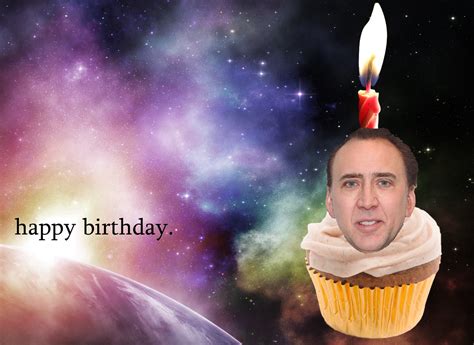 Nicolas Cage Happy Birthday Card