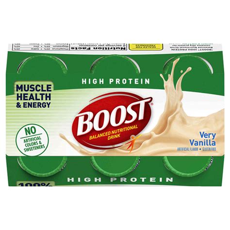 Boost High Protein Nutritional Energy Drink Vanilla 6 Pk8 Oz