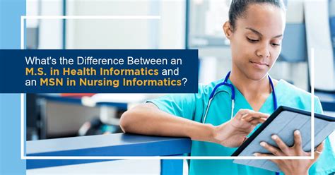 Masters Degree In Nursing Informatics Vs Health Informatics