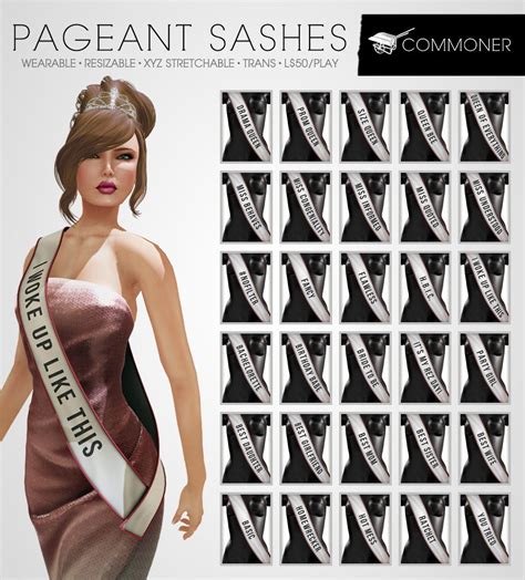 Sims 4 Mods Clothes Sims 4 Clothing Pageant Sashes Miss Hawaii Miss