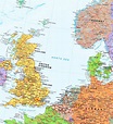Large detailed map of North Sea with cities and towns - Ontheworldmap.com