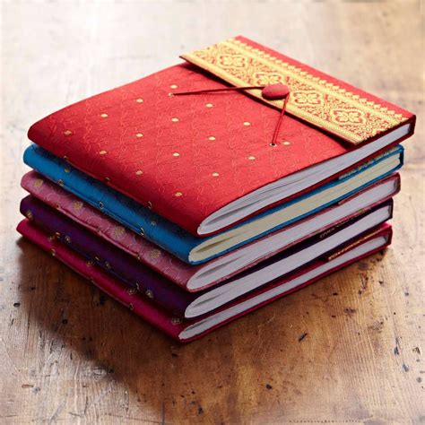 Handmade Sari Photo Albums Book Binding Diy Book Binding Handmade Books