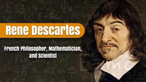 Rene Descartes French Mathematician Scientist And Philosopher