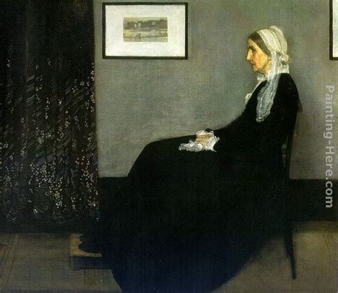 James Abbott Mcneill Whistler Arrangement In Grey And Black Portrait Of